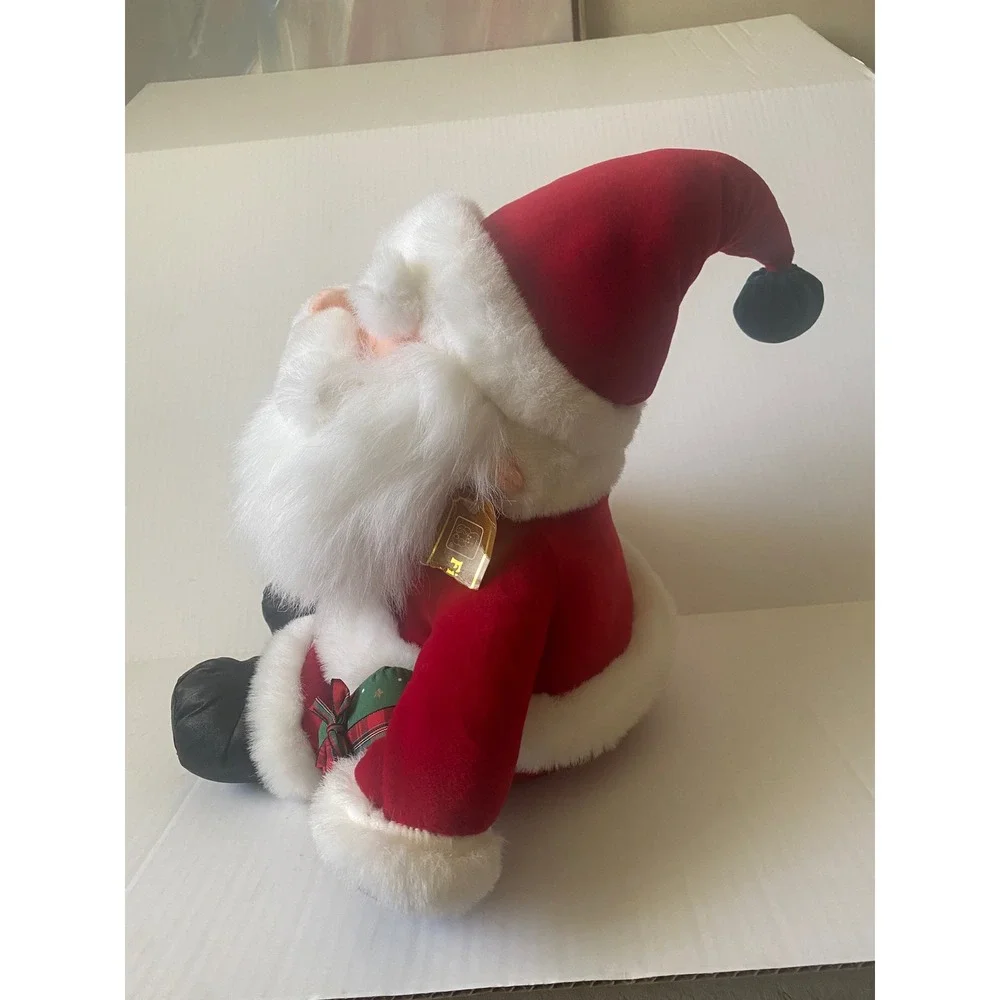 Santa Claus America Wego 14 Inch with Gift Box and Candy Cane XS1277 Red White